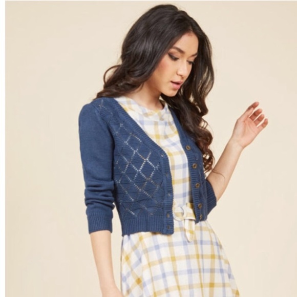 Modcloth Sweaters - ModCloth adored addition cardigan in midnight blue